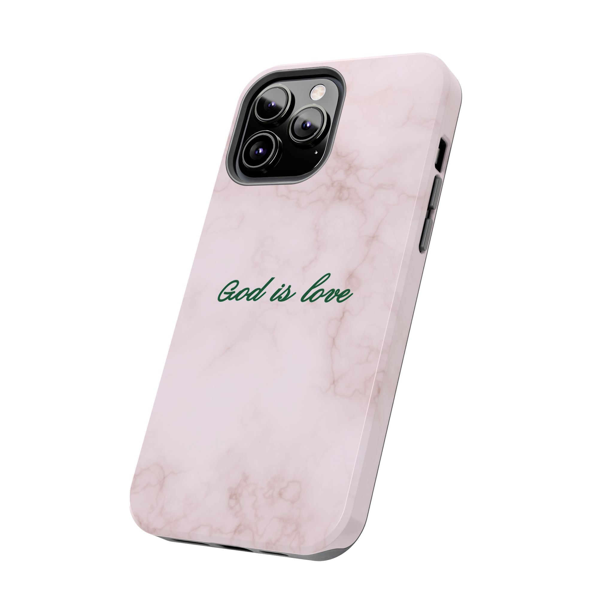 God is love - pink marble