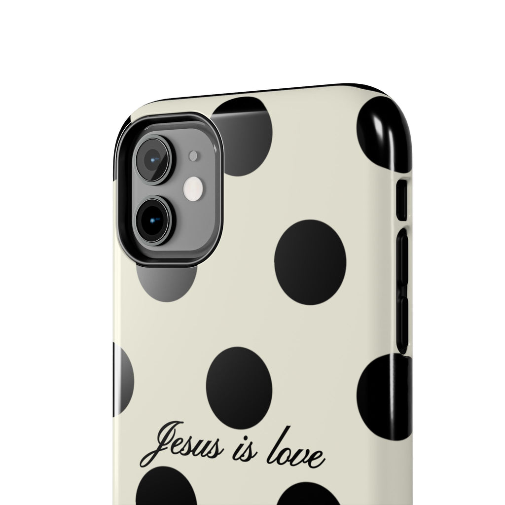 Jesus is love - poka dot