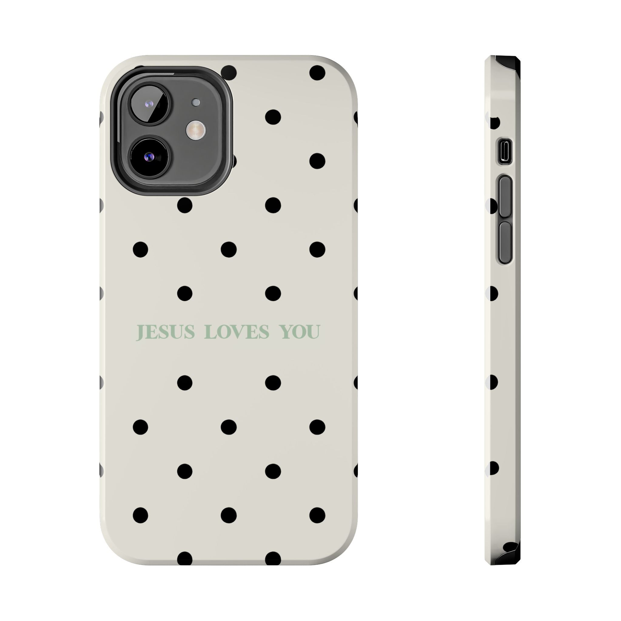 Jesus loves you - poka dots