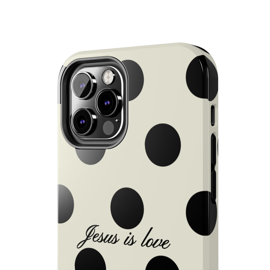 Jesus is love - poka dot