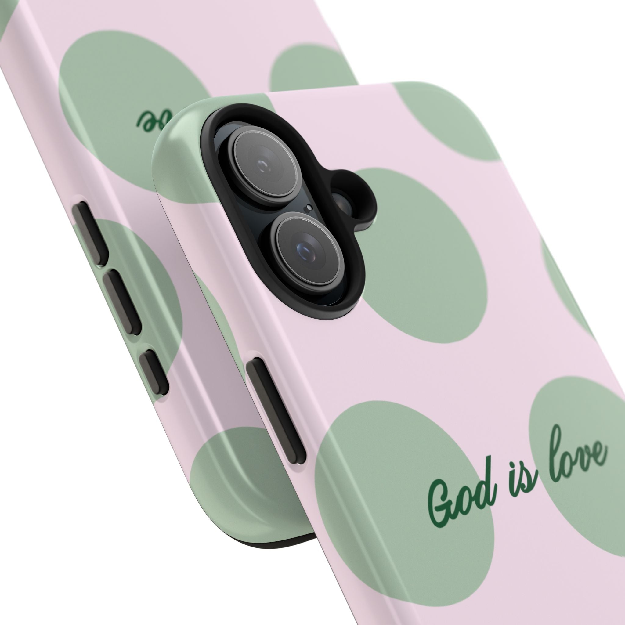 God is love - poka dots