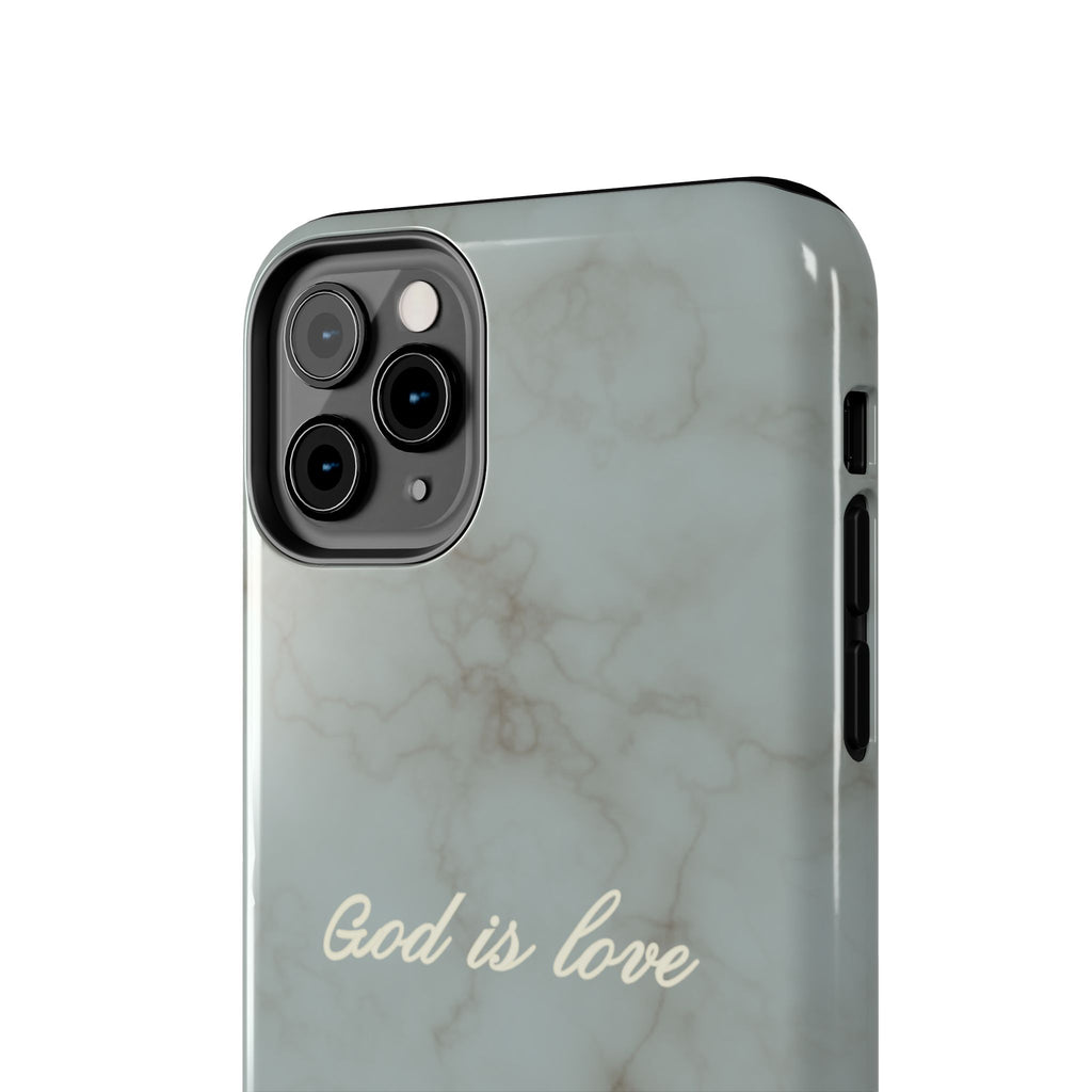 God is love - blue marble