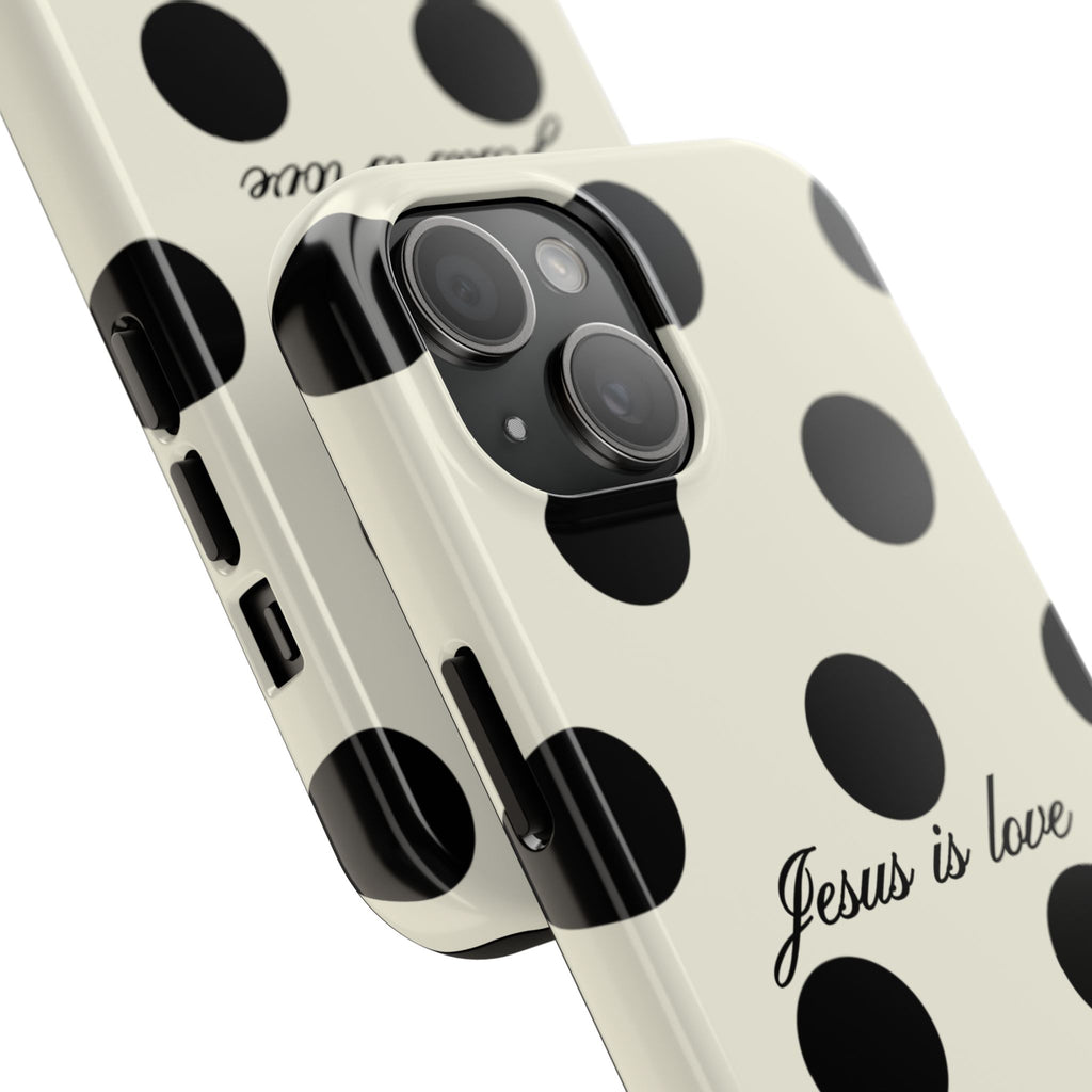 Jesus is love - poka dot