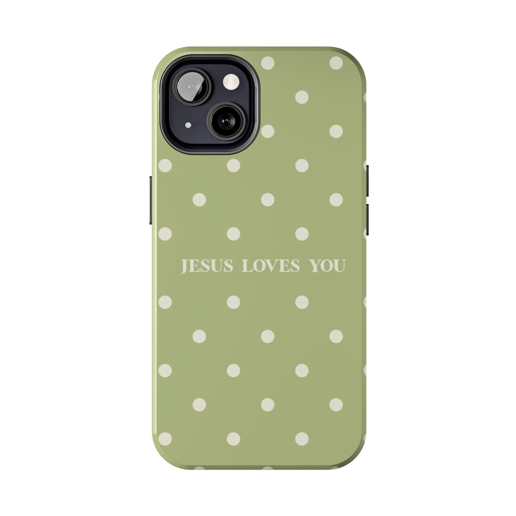 Jesus loves you - greenie
