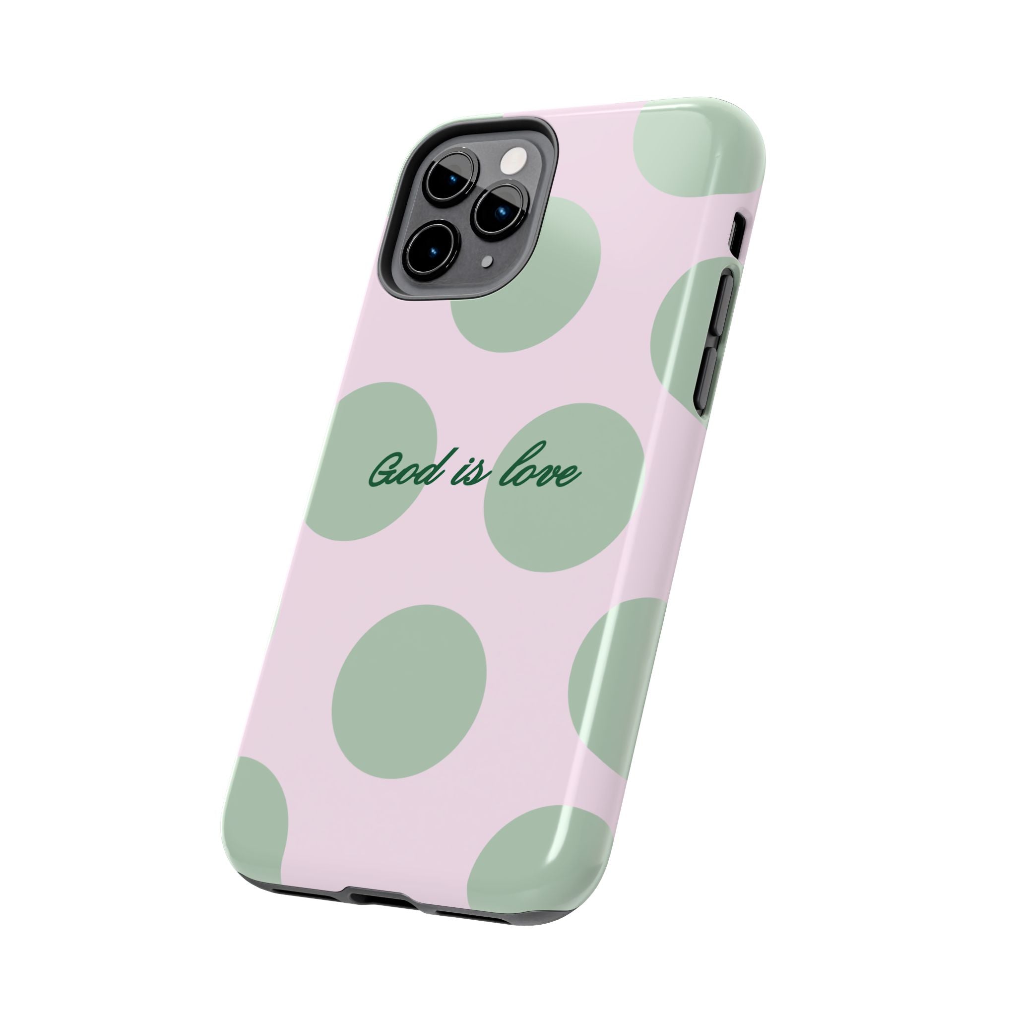 God is love - poka dots