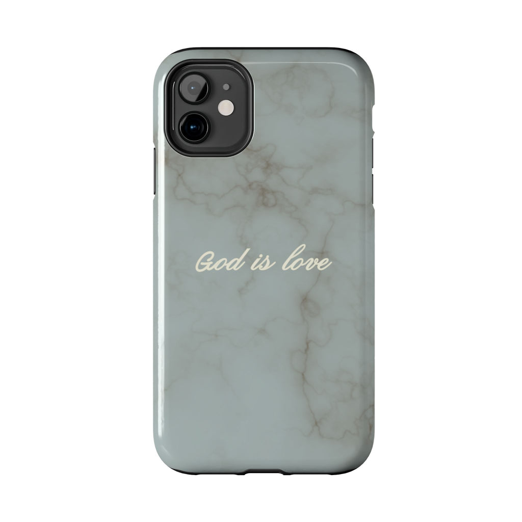 God is love - blue marble