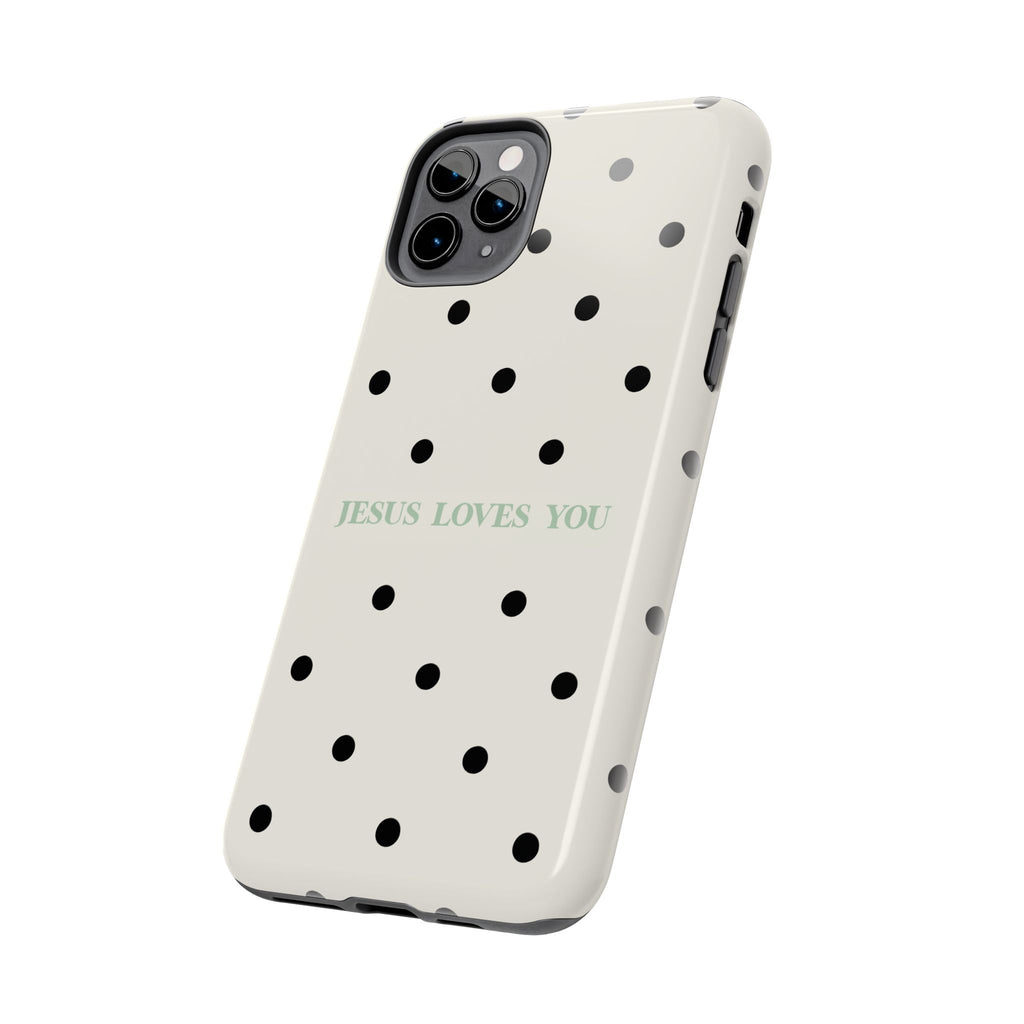 Jesus loves you - poka dots
