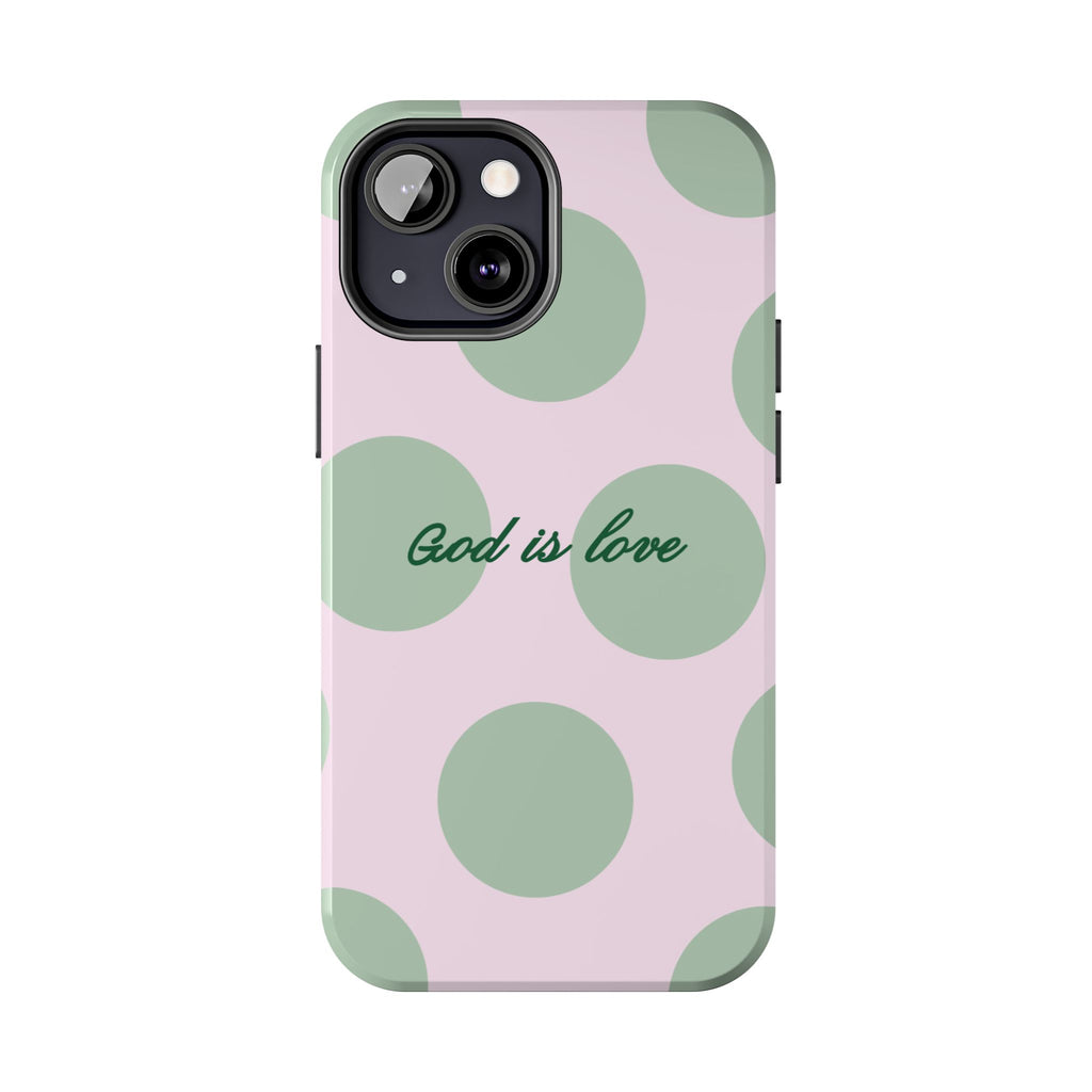 God is love - poka dots
