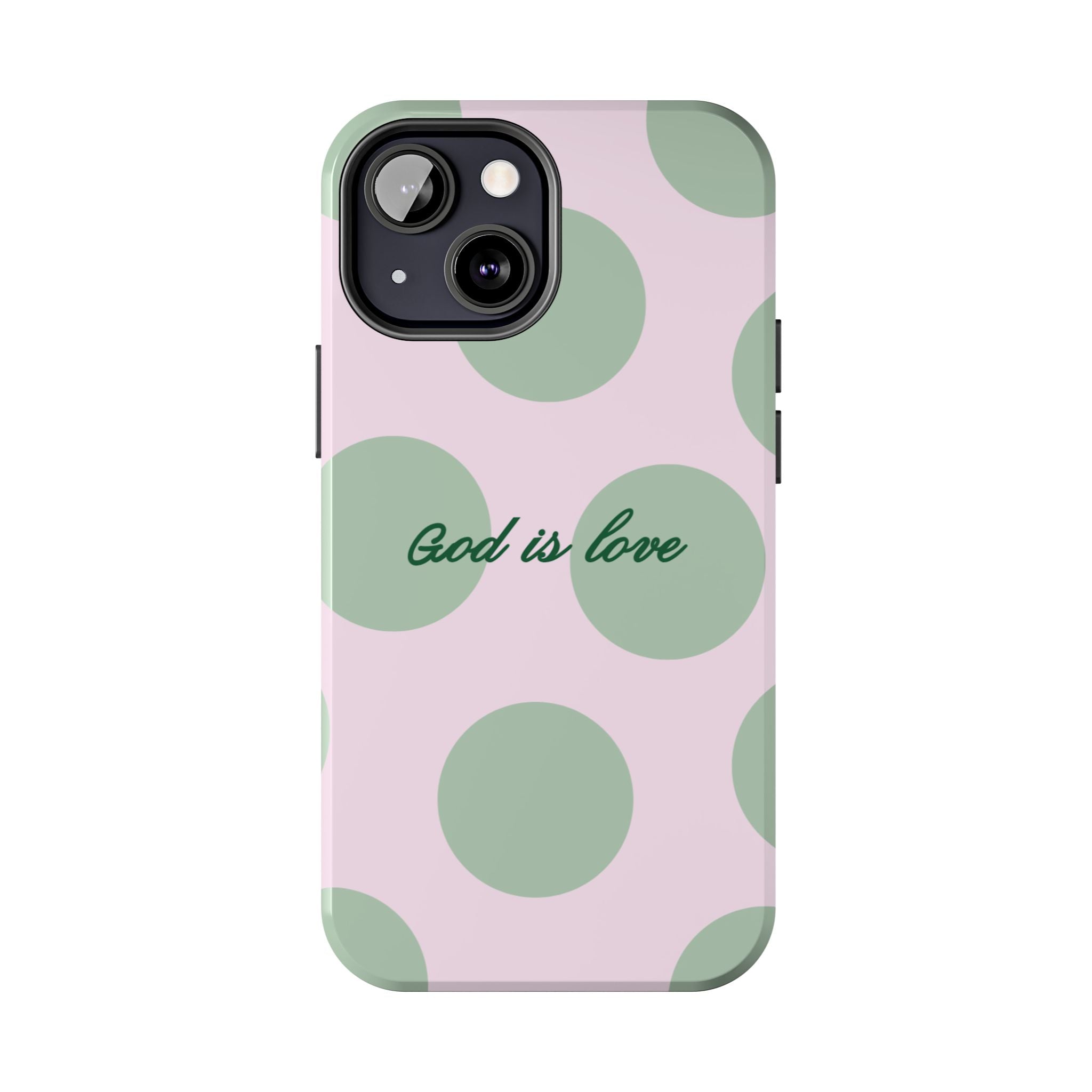 God is love - poka dots
